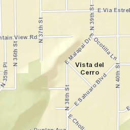 Vista del Cerro Arizona Street Map
