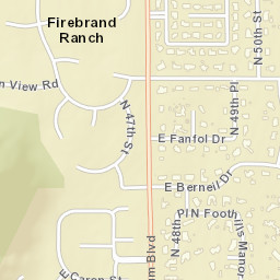 Firebrand Ranch Arizona Street Map