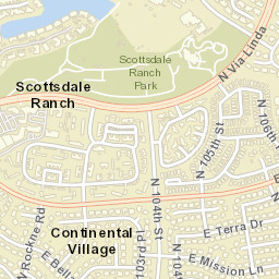 Continental Village Arizona Street Map
