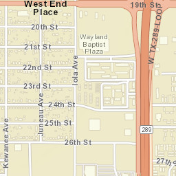 5853-5899 27th Street Lubbock TX  Street Map