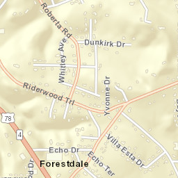 Forestdale Alabama Street Map