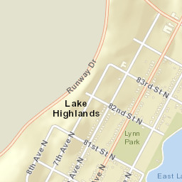 Lake Highlands Alabama Street Map
