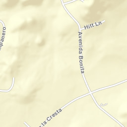 La Cresta California Street Map