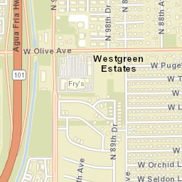 Westgreen Estates Arizona Street Map