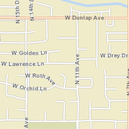 1008 W Lawrence Ln Phoenix AZ Street Map