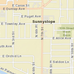 Sunnyslope Arizona Street Map