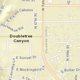 Camelback Estates IV Arizona Street Map