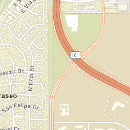 El Paseo Arizona Street Map