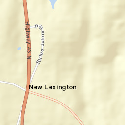 New Lexington Alabama Street Map