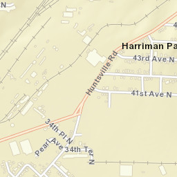 Harriman Park Alabama Street Map
