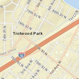 Trotwood Park Alabama Street Map