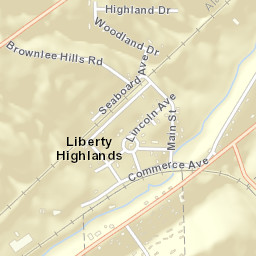 Liberty Highlands Alabama Street Map