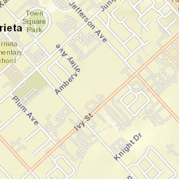 Murrieta California Street Map