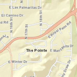 The Pointe Arizona Street Map