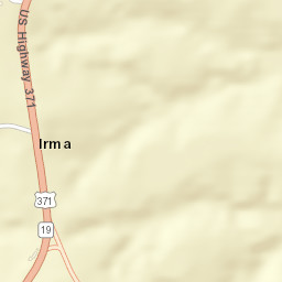 Irma Arkansas Street Map