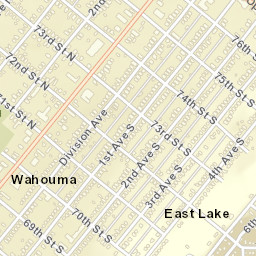 Wahouma Alabama Street Map