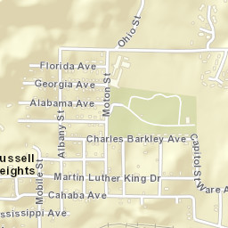 Russell Heights Alabama Street Map