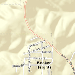 Booker Heights Alabama Street Map