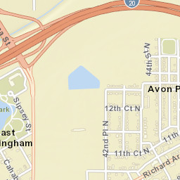 Avon Park Alabama Street Map