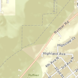 Ruffner Alabama Street Map