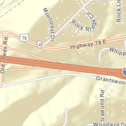 Rock Ridge Alabama Street Map