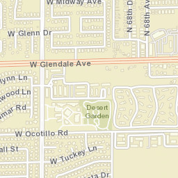 6720-6888 West Ocotillo Road, Glendale, AZ  Street Map