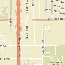 7107 N Black Canyon Hwy Phoenix Street Map