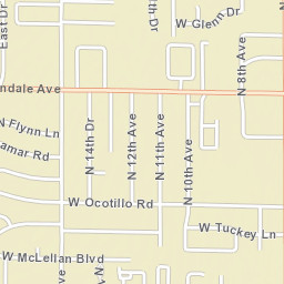 W De Ville Pl Phoenix AZ 85021 Street Map