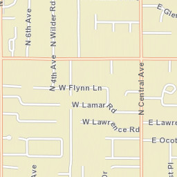 415-501 W Ocotillo Rd Phoenix AZ Street Map