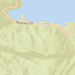 Apache Trail, Tonto National Forest, Apache Junction Street Map