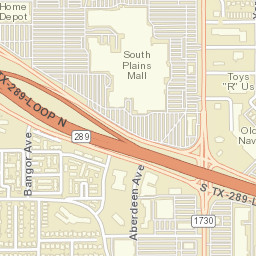 6502 Slide Road, Lubbock, TX 79424 Street Map