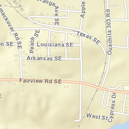 Cullendale Arkansas Street Map