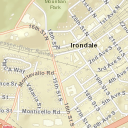 Irondale Alabama Street Map