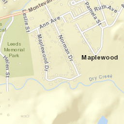 Maplewood Alabama Street Map