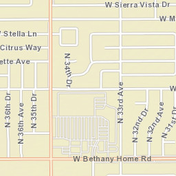 3467-3499 W Maryland Ave Phoenix Street Map