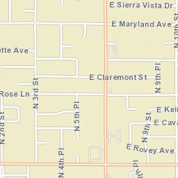 701-849 E Rose Ln Phoenix AZ 85014 Street Map