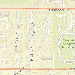 5298-5398 East Lincoln Drive, Paradise Valley Street Map