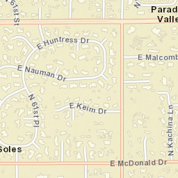 Paradise Valley Arizona Street Map
