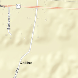 Collins Arkansas Street Map