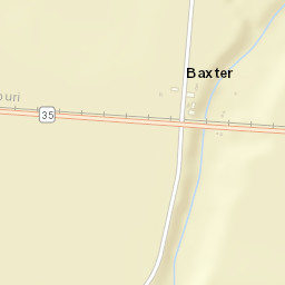 Baxter Arkansas Street Map