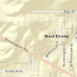 West Ensley Alabama Street Map