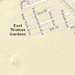 East Thomas Gardens Alabama Street Map