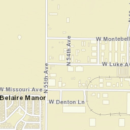 Belaire Manor Arizona Street Map