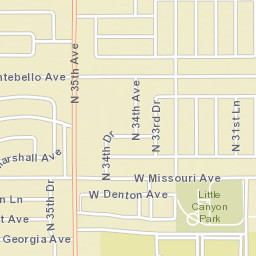 5301-5315 North 35th Avenue, Phoenix, AZ Street Map