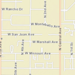 301-413 W Vermont Ave Phoenix AZ Street Map