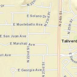 Taliverde Arizona Street Map