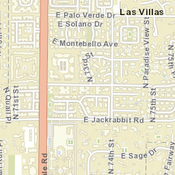 Las Villas Arizona Street Map