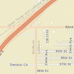 Alcove Avenue Lubbock TX 79424 Street Map