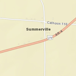 Summerville Arkansas Street Map