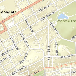 Avondale Alabama Street Map